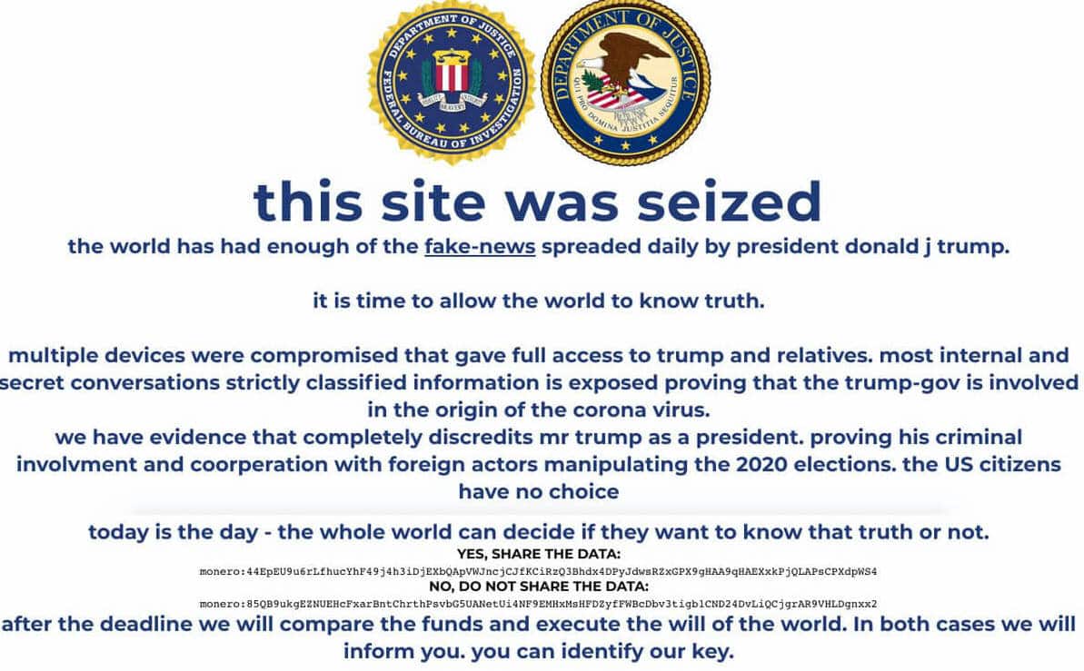trump-hacked Trunp Website Hacked!