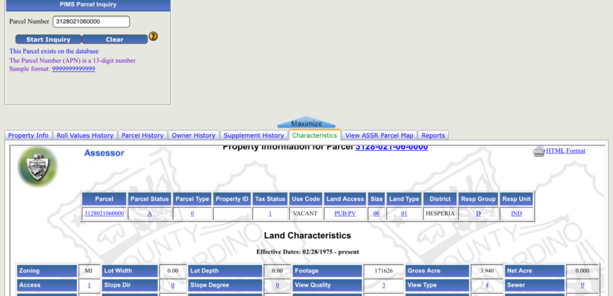 LAND FOR SALE
