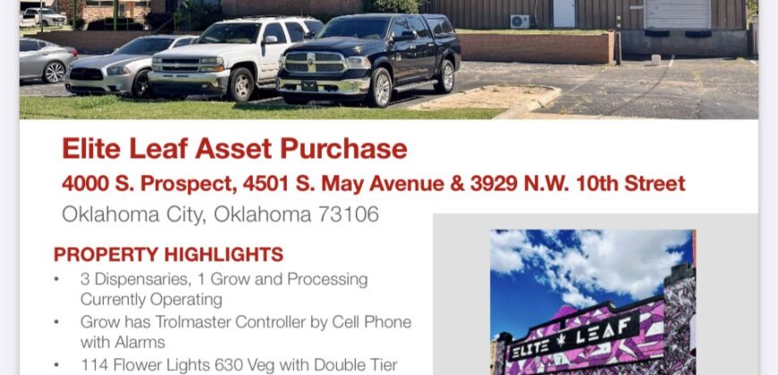 Dispensary For Sale in Oklahoma (Elite Leaf)